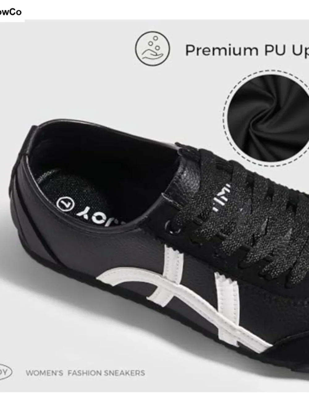 Retro Running Sneakers Women's Cushioned Casual Shoes Synthetic Leather